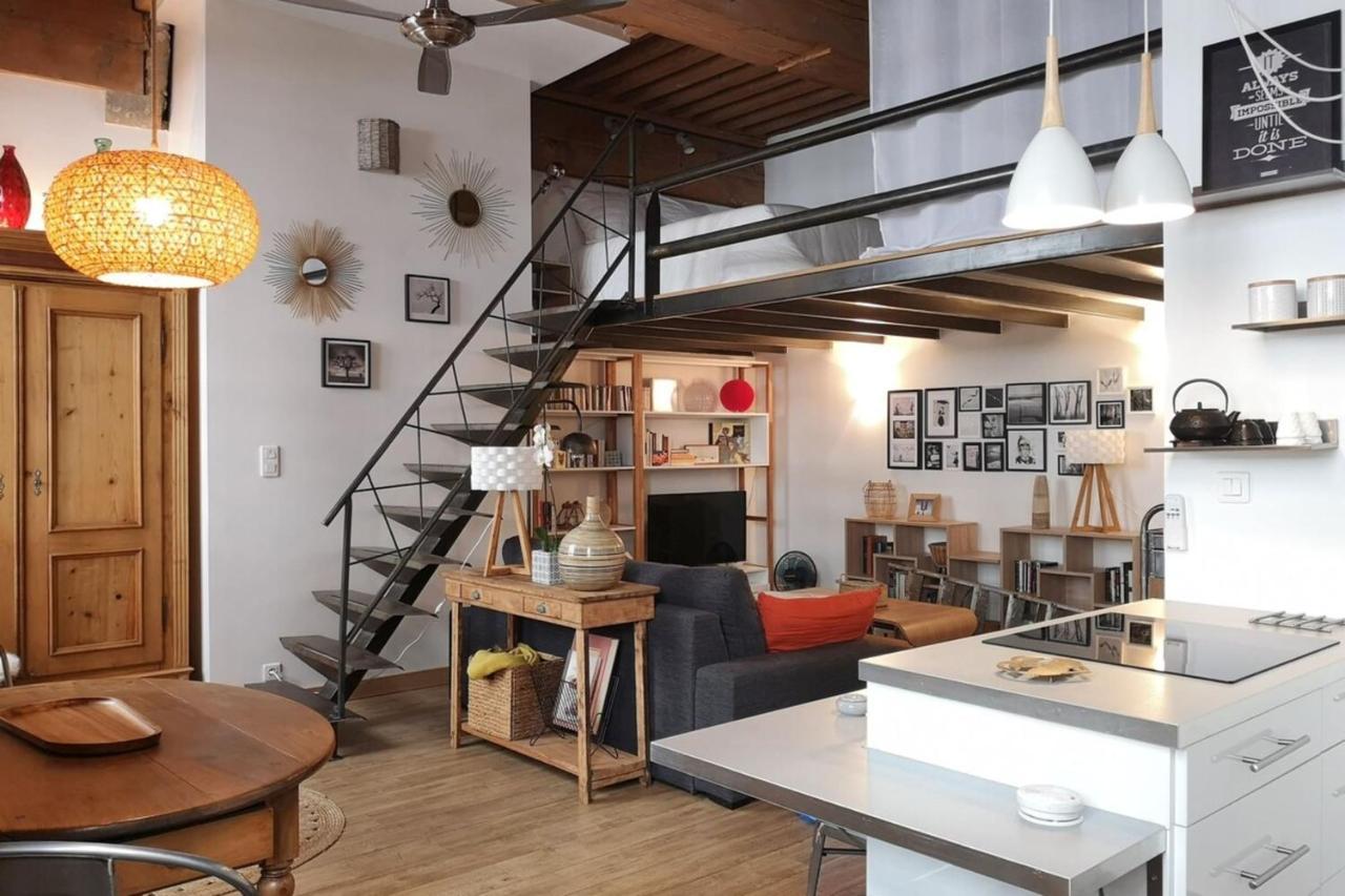 Authentic Loft With Mezzanine & Exposed Stones Heart Of Lyon Apartment Exterior photo