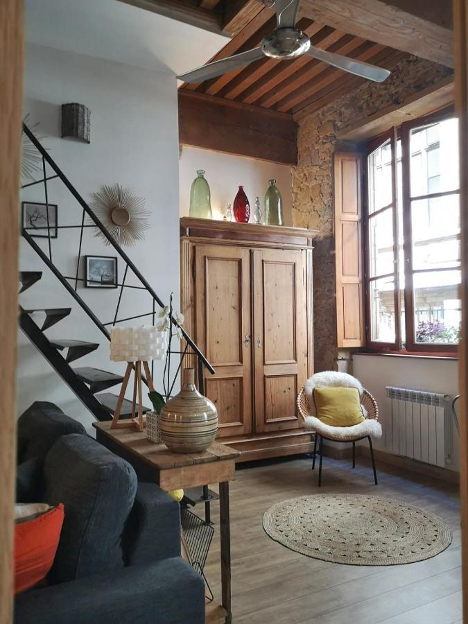 Authentic Loft With Mezzanine & Exposed Stones Heart Of Lyon Apartment Exterior photo
