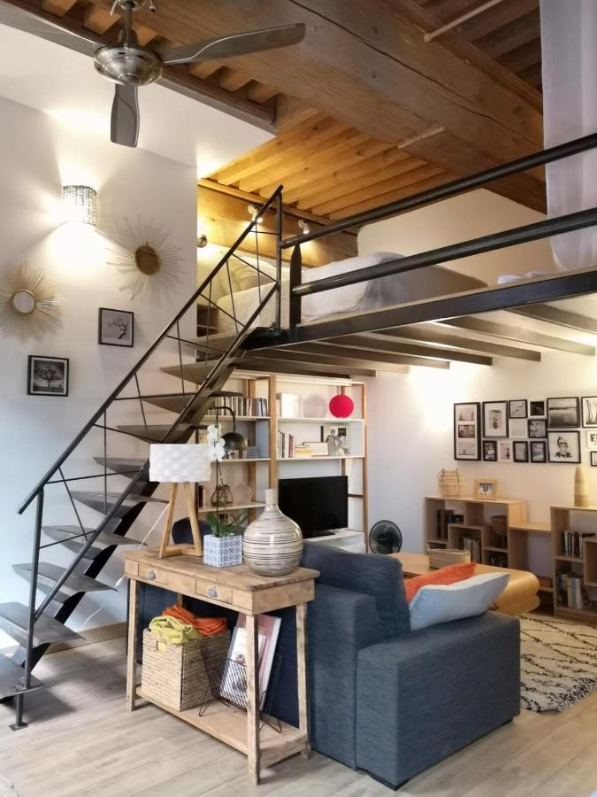 Authentic Loft With Mezzanine & Exposed Stones Heart Of Lyon Apartment Exterior photo