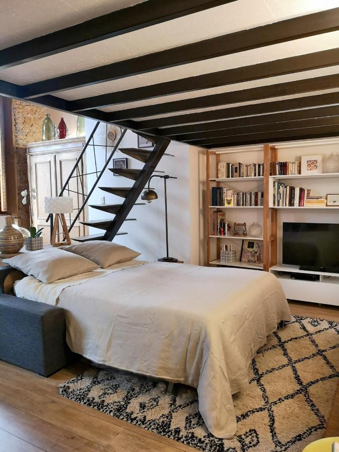 Authentic Loft With Mezzanine & Exposed Stones Heart Of Lyon Apartment Exterior photo